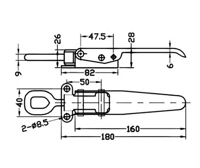 PH8101 Stainless Steel Adjustable Toggle Door Latch - Image 4