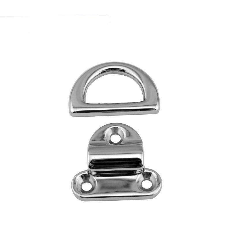 1/4\" Marine Grade Stainless Steel Folding Eyelets-Corrosion Resistant Deck Hardware New Condition with Trailer Hitch Lock Parts - Image 4